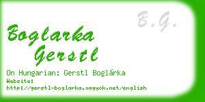boglarka gerstl business card